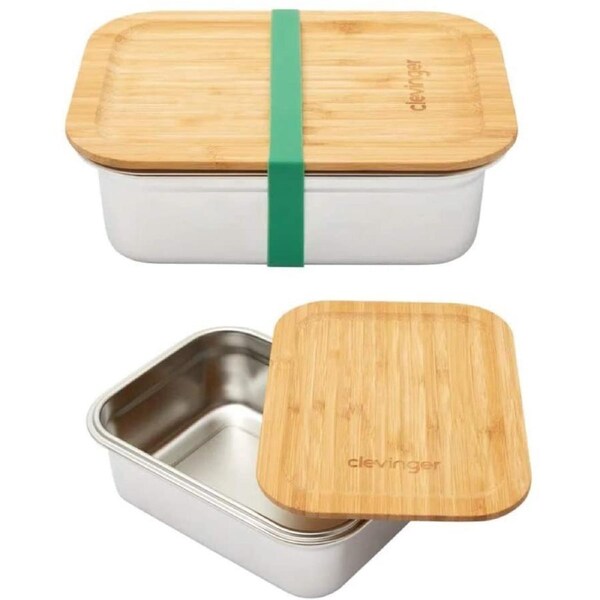 Stainless Steel Snack Box Food Container Storage Lunch BPA Free - 1200ml