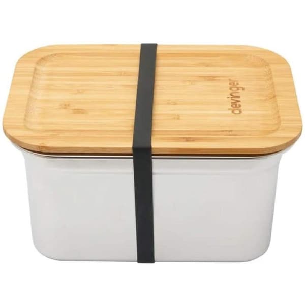 Stainless Steel Snack Box Food Container Storage Lunch BPA Free - 2000ml