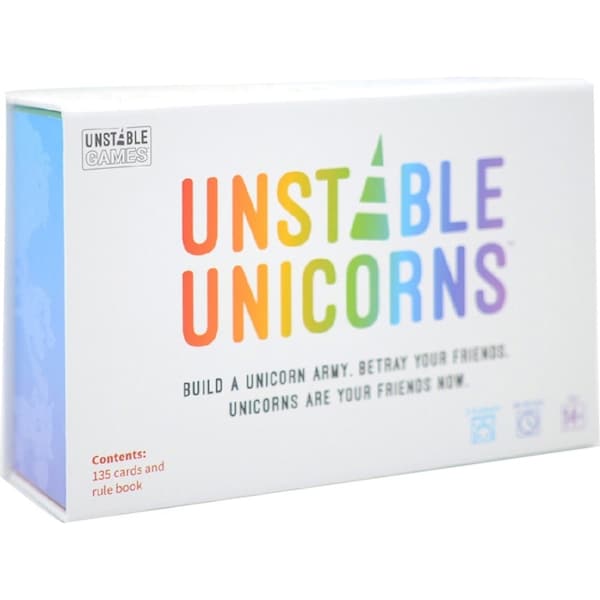 Tee Turtle Unstable Unicorns Base Party Card Game w/ Rule Book Kids/Family 8y+
