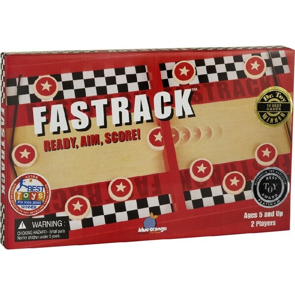 Blue Orange Games Wooden Fastrack Disc Shooting Speed Game Kids/Children 5y+