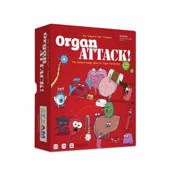 The Awkward Yeti Organ Attack Educational Card Game New Edition Kids/Children 8+