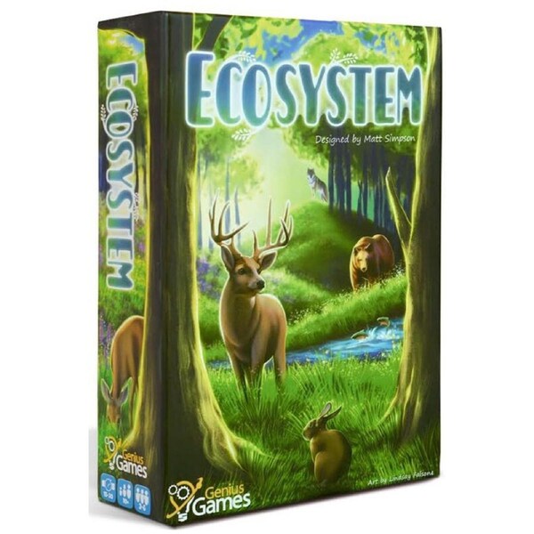 Genius Games Ecosystem Biodiversity Animal Educational Family Card Game 14y+