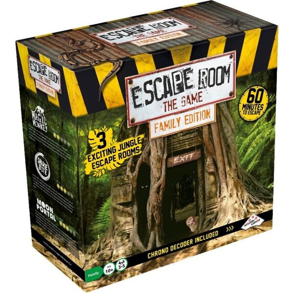 Identity Games Escape Room the Game Family Edition Jungle Mystery Board Game 10+