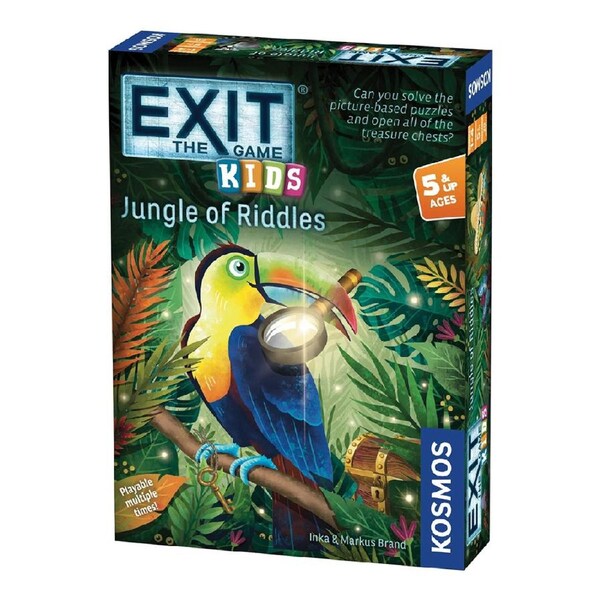 Kosmos Exit The Game Kids Jungle of Riddles Board Game Card 1-4 Players 5y+