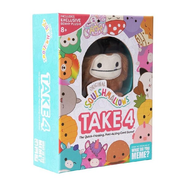 What Do You Meme Squishmallows Take 4 Kids/Children Fun Card Game 2-4 Player