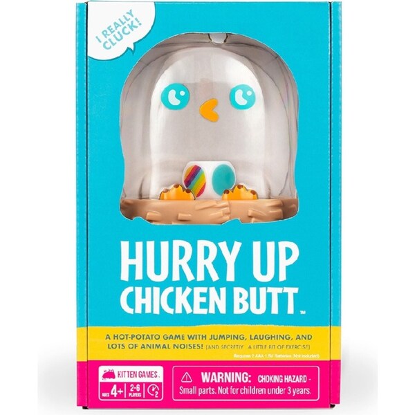 Exploding Kittens Hurry Up Chicken Butt 2-6 Player Kids/Children Card Game 4y+