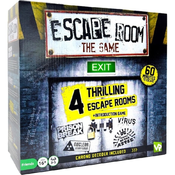 Identity Games Escape Room the Game 4 Rooms Plus Chrono Decoder Fun Game 16y+