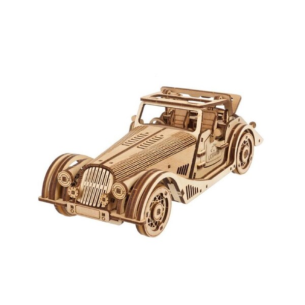 Ukraine Made Ugears Sports Car Rapid Mouse Mechanical Wooden 3D Puzzle Model Kit