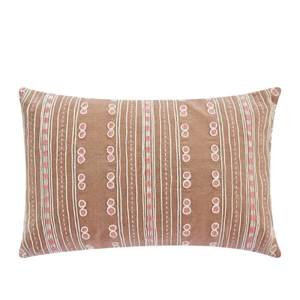 J.Elliot Home Emily 35x55cm Cushion Pillow Rectangle Sofa Decor Warm Taupe Multi