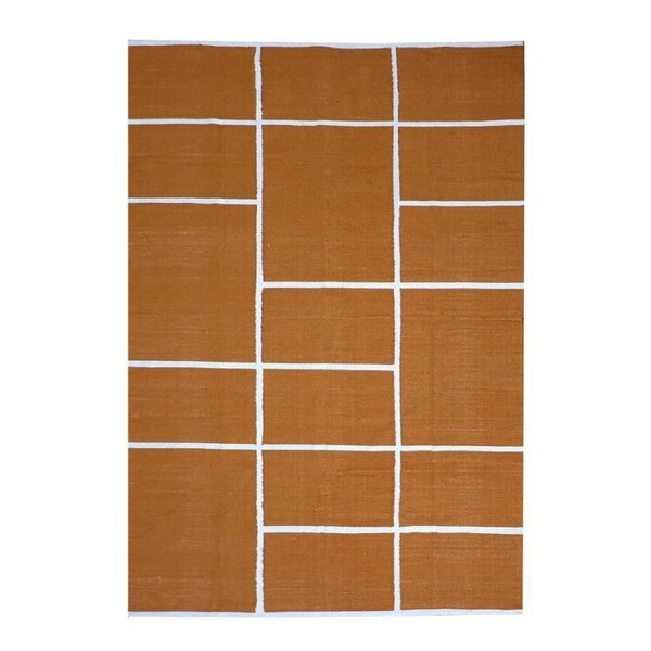 J.Elliot Home Nadia 160x230cm Cotton Floor Rug Mat Room Decor Rectangle Ginger