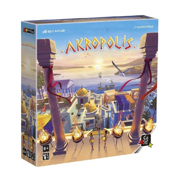 Gigamic Akropolis Strategy Board Game Family Play 1-4 Players Teens 8y+