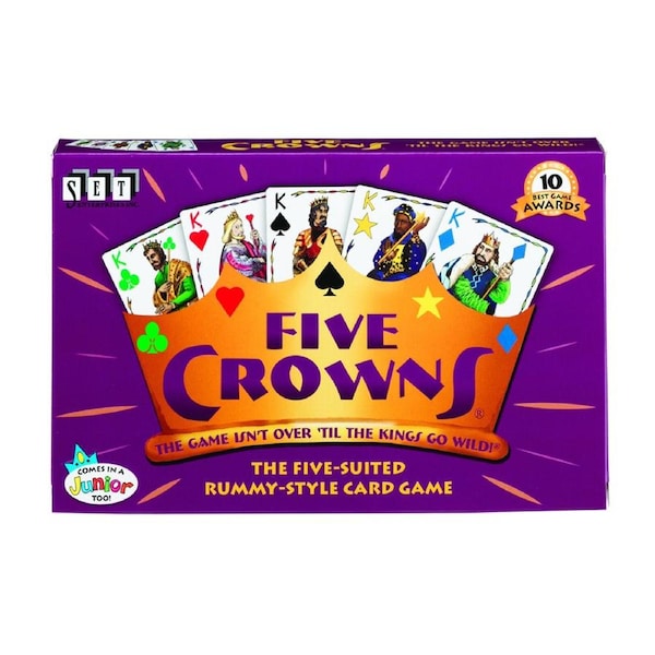 Set Enterprises Five Crowns Strategy 1-7 Player Kids/Children Fun Card Game 8+