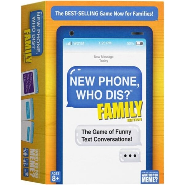 What Do You Meme New Phone Who Dis 3-20 Player Family Edition Fun Card Game 8+