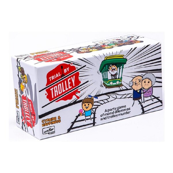 Cyanide & Happiness Trial by Trolley 3-12 Players Adult Fun Party Card Game 18y+