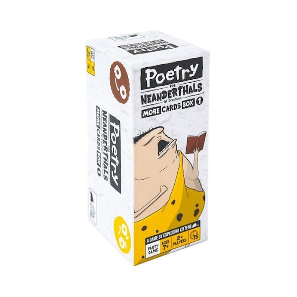 Exploding Kittens Poetry Expansion Pack for Neanderthals Kids Card Game 7y+
