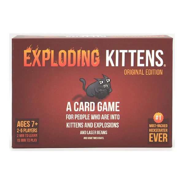 Exploding Kittens Original Edition 2-5 Players Kids/Children Fun Card Game 7y+