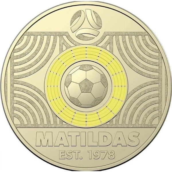 $2 2023 Matildas - Yellow 1978 Lightly Circulated Coloured AUS TWO DOLLAR Coin