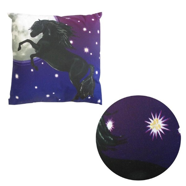 Mystic Mare Purple Print Square Filled Cushion 40 x 40 cm