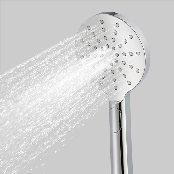 ACA WELS Hand Held Shower Head 3-MODE Spray Head Round Chrome Silver