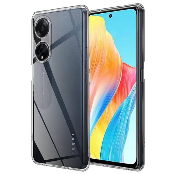 OPPO A98 5G Ultra Slim Crystal Clear Premium TPU Gel Back Case by MEZON ? Shock Absorption, Wireless Charging Compatible (OPPO A98 5G, Gel)