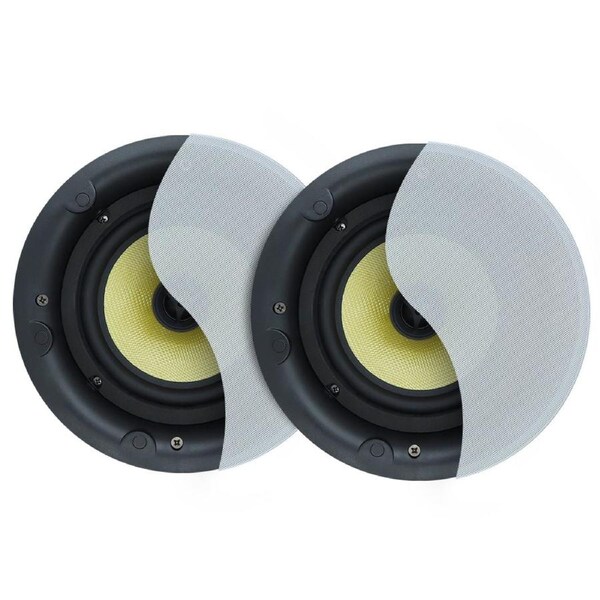 Weconic 8" Rimless Ceiling Speakers 200W Commercial Grade Easy Install Pair LGC83