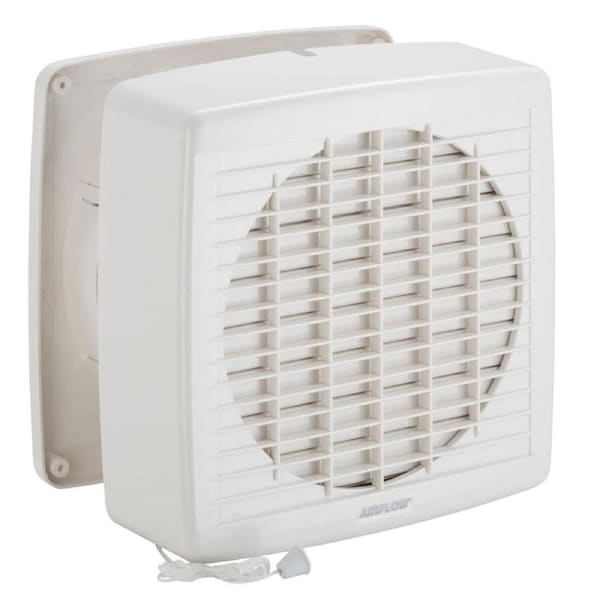 Clipsal Airflow 7108AN - Wall Exhaust Fan, Axial, 200mm - Pull-Cord Switch