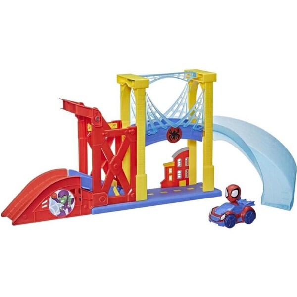 Marvel Spidey and His Amazing Friends Web Squad City Chase Playset Spiderman Fun