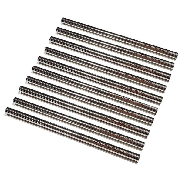 Activated Eco Silver Cocktail Short S/Steel Straw, 24 Pack