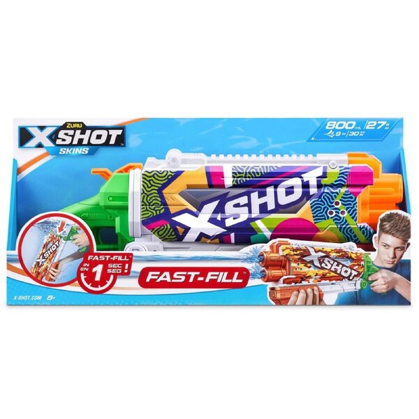 Zuru XSHOT Fast Fill Skins Water Gun Pump - Ripple