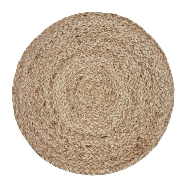 4PK J.Elliot Home Madden 35x35cm Jute Placemat Table Protector Round Natural