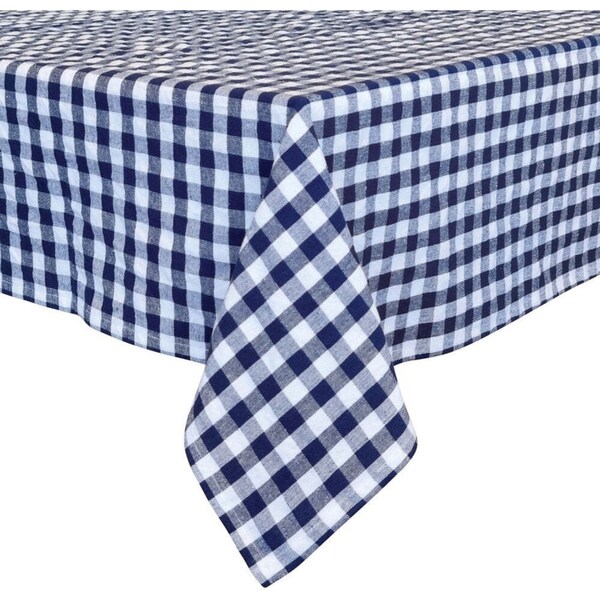J.Elliot Home Ginny 300cm Cotton Tablecloth Rectangle Dining Table Cover Navy