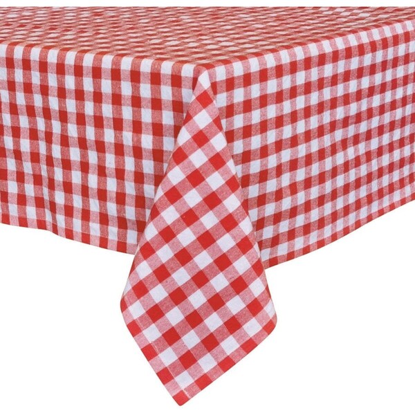 J.Elliot Home Ginny 150x270cm Cotton Tablecloth Rectangle Table Cover Dusty Red