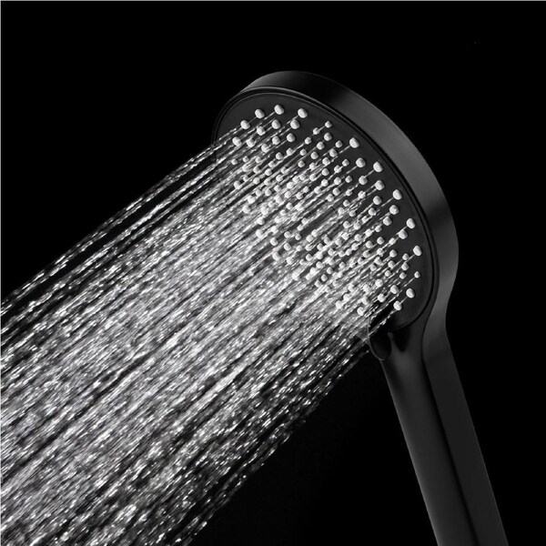 Round 3 Functions Hand Held Shower Head Black WELS