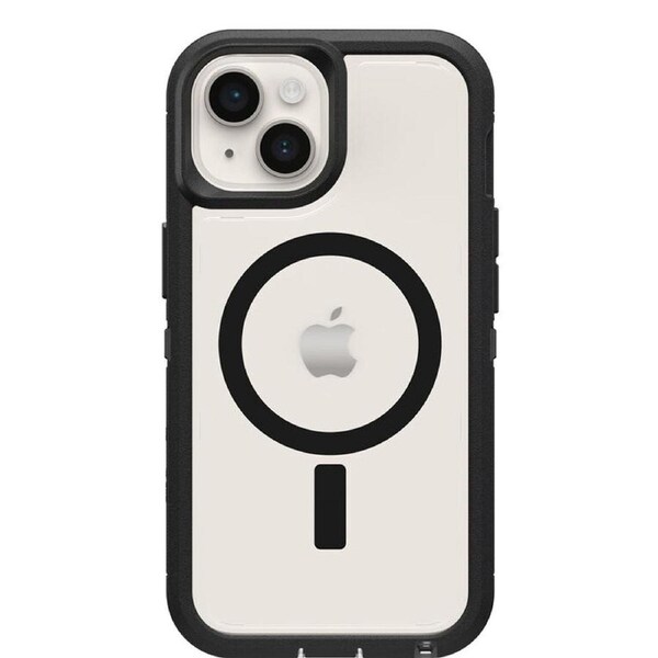 Otterbox Defender XT Magsafe Case for iPhone 15/14/13 - Dark Side - Black/Clear
