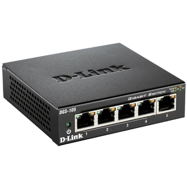 D-Link 5-Port Unmanaged Gigabit Metal Desktop Switch