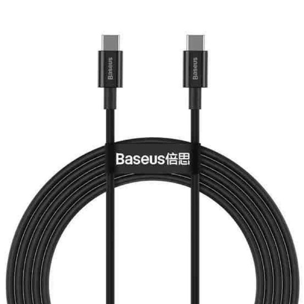 Baseus Superior Series Fast Charging Data Cable USB-C to USB-C 100W 2Meter - Black