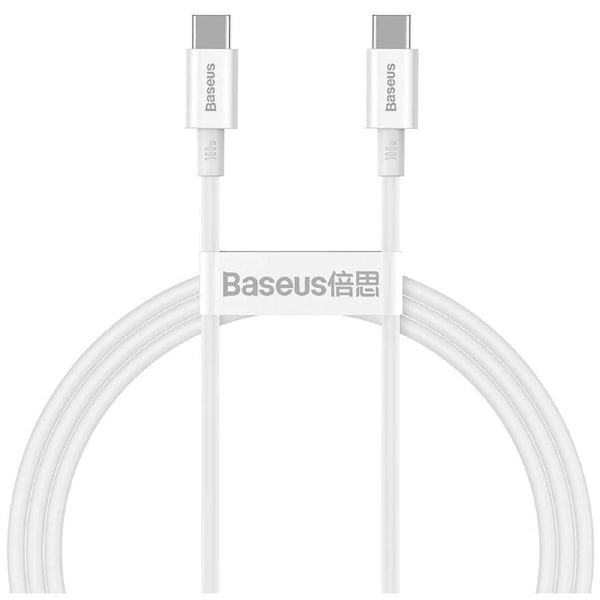 Baseus Superior Series Fast Charging Data Cable USB-C to USB-C 100W 1Meter - White