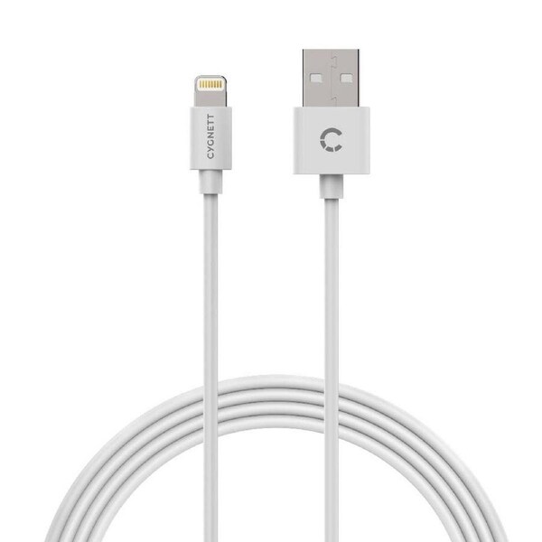 Cygnett Essentials Lightning to USB-A Cable 1M - White