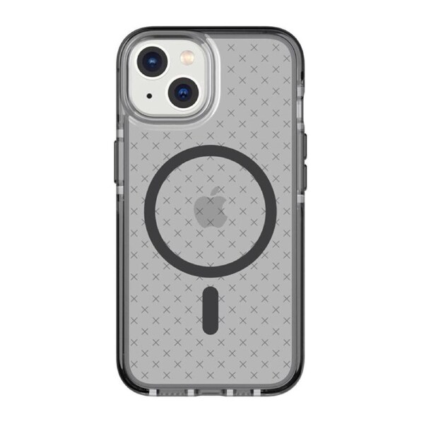 Tech21 Evo Check Case with MagSafe for Iphone 14 - Smokey Black
