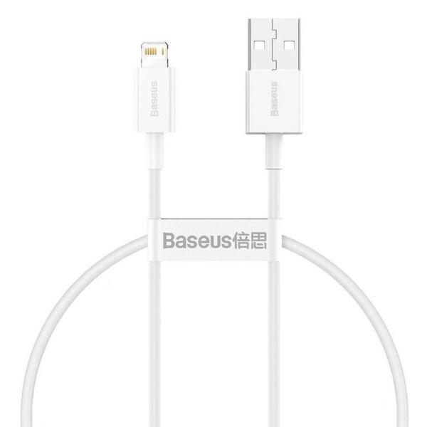 Baseus Superior Series SHORT USB-A to Lightning Charging Cable 25cm for iPhone/iPad - White