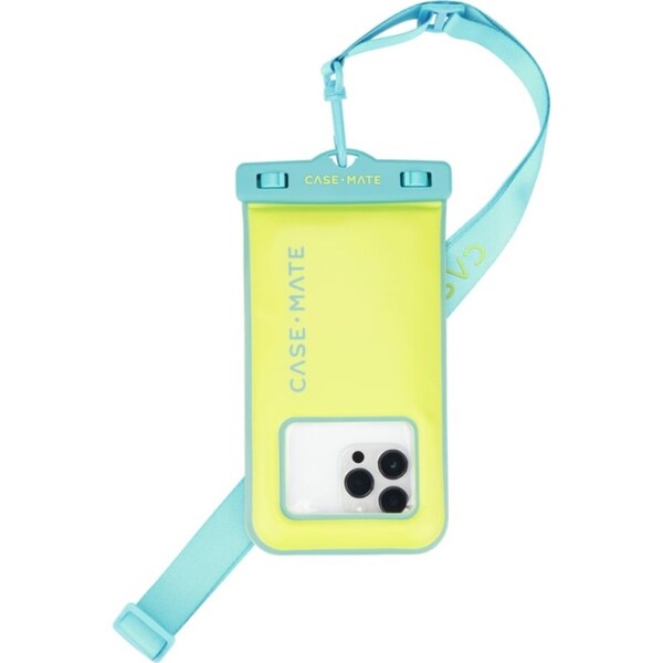 Case-Mate Waterproof Floating Pouch Universal - Lime/Blue