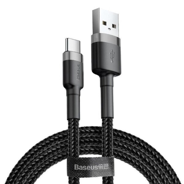Baseus USB-A to USB-C Cafule Tough Cable 3M - Gray