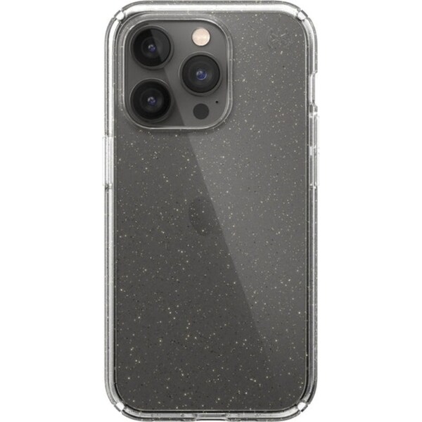Speck Perfect Glitter Case for iPhone 14 Pro - Clear/Gold Glitter