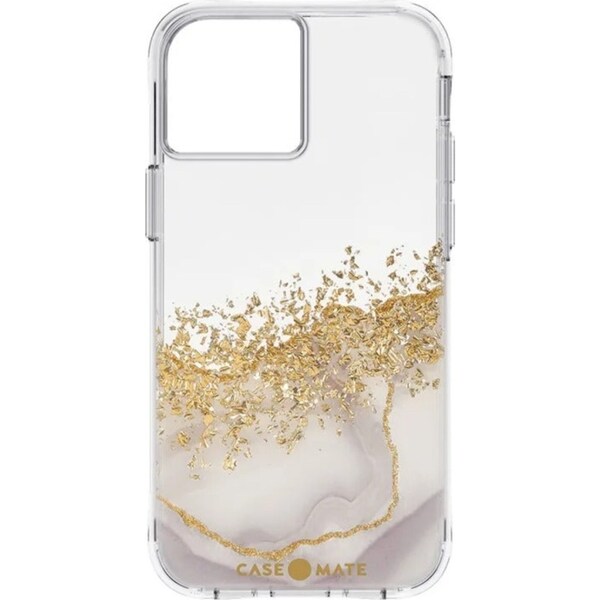 Case-Mate Karat Marble 2.4M Drop Tested Case for iPhone 14 Pro (6.1") - White Marble