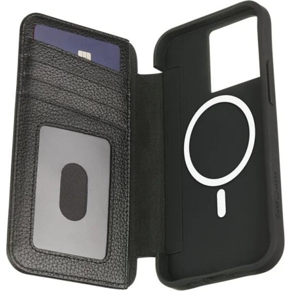 Case-Mate Wallet Folio Case with MagSafe for iPhone 14 Pro (6.1") - Black