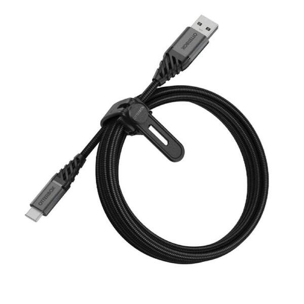 OtterBox Premium Cable USB-C to USB-A, 2m - Black