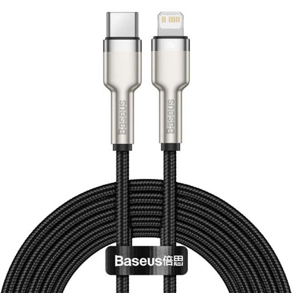 Baseus Metal Cable USB-C to Lightning PD 20W 2 metre - Black