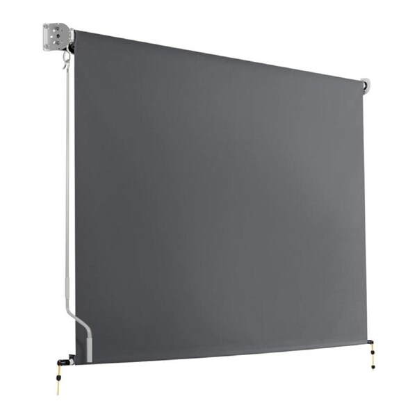 Retractable Straight Drop Roll Down Awning Garden Patio Screen 3.0X2.5M