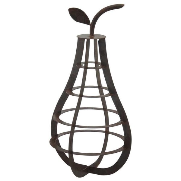 Willow & Silk Rustic Metal Table Decor Pear Ornament 45cm