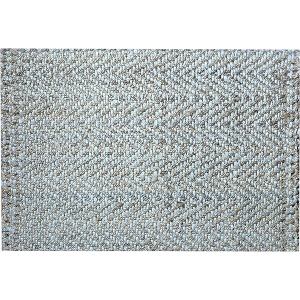 Solemate Jute 2 Tone Zig Zag 60x90cm Stylish Outdoor Entrance Doormat